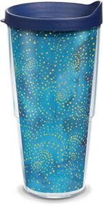 tervis yao cheng - celestial made in usa double walled insulated tumbler travel cup keeps drinks cold & hot, 24oz, classic