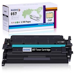 baisine compatible 057 toner cartridge replacement for canon 057 toner for canon imageclass lbp226dw lbp227dw lbp228dw mf445dw mf448dw mf449dw mf445 printer (black, 1-pack)