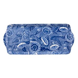 pimpernel blue room sunflower collection sandwich tray | serving platter | crudité and appetizer tray | made of melamine | measures 15.1" x 6.5" | dishwasher safe
