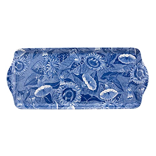 Pimpernel Blue Room Sunflower Collection Sandwich Tray | Serving Platter | Crudité and Appetizer Tray | Made of Melamine | Measures 15.1" x 6.5" | Dishwasher Safe