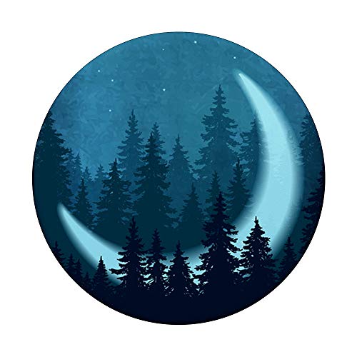 Moon Night Pop Mount Socket Mountain Art Work Tree Woods PopSockets PopGrip: Swappable Grip for Phones & Tablets