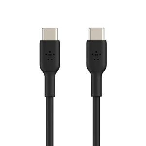 Belkin 3.3ft USB-C to USB-C Cable, Fast Charge Cable for Galaxy S23, S22, Note10, Note9, Pixel 7, Pixel 6, iPad Pro, More USB Type-C Cable - Black