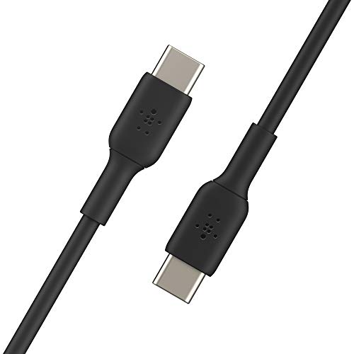 Belkin 3.3ft USB-C to USB-C Cable, Fast Charge Cable for Galaxy S23, S22, Note10, Note9, Pixel 7, Pixel 6, iPad Pro, More USB Type-C Cable - Black