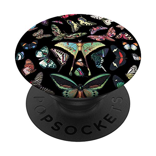 Colorful Butterfly Collection Vintage Illustration Papillons PopSockets Grip and Stand for Phones and Tablets