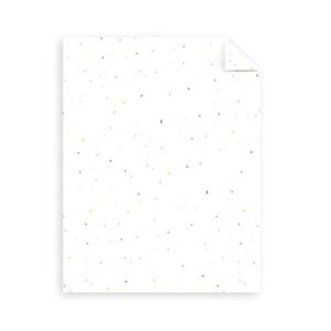 Astrobrights Mega Collection, Colored Cardstock, Bright Confetti White, 320 Sheets, 65 lb/176 gsm, 8.5" x 11" - MORE SHEETS! (91683)