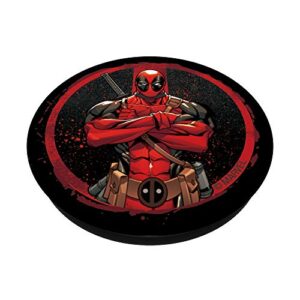 Marvel Deadpool Wade Wilson Icon PopSockets PopGrip: Swappable Grip for Phones & Tablets