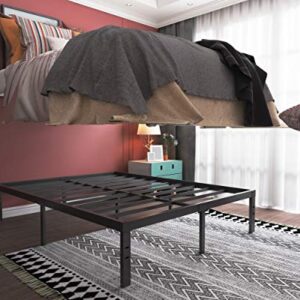 HOMUS King Size Bed Frame-16 Inch Tall Sturdy Platform Bed Base-Extra Heavy Duty Strong Steel Solid Metal Foundation- Easy Assemble/Noise Free/Non-Slip/Squeaky Free/No Box Spring Needed/King.