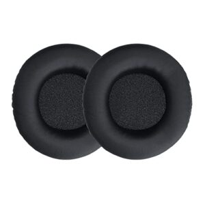 kwmobile replacement ear pads compatible with pioneer hdj 2000/1000/1500 - earpads set for headphones - black