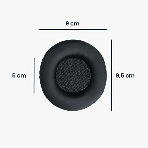 kwmobile Replacement Ear Pads Compatible with Pioneer HDJ 2000/1000/1500 - Earpads Set for Headphones - Black