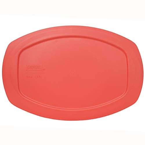 Pyrex C-702-PC Red 1.3 Quart Oval Easy Grab Plastic Storage Lid Made in the USA