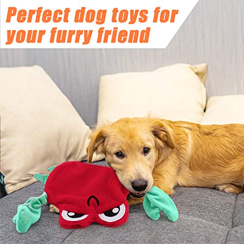 AWOOF Dog Toys No Stuffing, 5 Pack Dog Squeaky Toys Durable Dog Chew Toy Set for Puppy Small Medium Large Dog