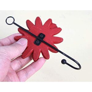 Acxico 1Pcs Creative Resin Sunflower Daisy Flower Wall Hook Keys Coat Hat Towel Holder Hanger Beautiful Home Decoration