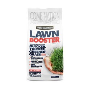 pennington lawn booster sun & shade mix grass seed & fertilizer 9.6 lb