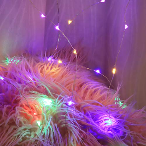 A-POWER 300 LED Curtain Lights USB Window Fairy Lights Decoration Remote Controlled LED String Lights (Rainbow)