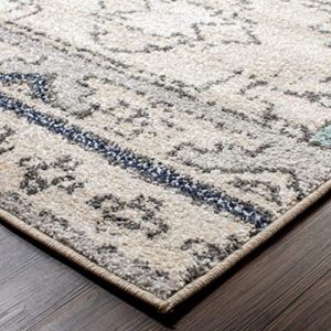 SUPERIOR Hardyn Indoor Area Rug, Charcoal, 5' x 8'