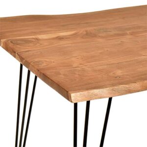 Carolina Classic SETI Live Edge Dining Table in Natural and Black