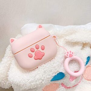 akxomy airpods pro case cute 3d funny cartoon pink paw character silicone airpods pro cover,kawaii fun lovely design skin,cases for girls kids teens boys airpods pro (pink paw)
