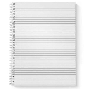 Softcover Watercolor Notes 8.5" x 11" Spiral Notebook/Journal, 120 College Ruled Pages, Durable Gloss Laminated Cover, White Wire-o Spiral. Made in the USA