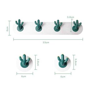 Cactus Wall Hooks, Coat Rack Wall Mounted Hanger Hat Hooks Robe Hook Entryway Wall Hangers Hooks Modern Decor Wall Decoration for Coats, Hoodies, Hats, Scarves, Purses, Bath Towels, Clothing