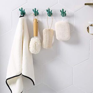 Cactus Wall Hooks, Coat Rack Wall Mounted Hanger Hat Hooks Robe Hook Entryway Wall Hangers Hooks Modern Decor Wall Decoration for Coats, Hoodies, Hats, Scarves, Purses, Bath Towels, Clothing