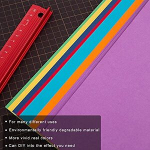 Colored Cardstock - 8.5 x 11 inch / 70 Sheets / 7 Colors Paper 65Ib 180g UAP01