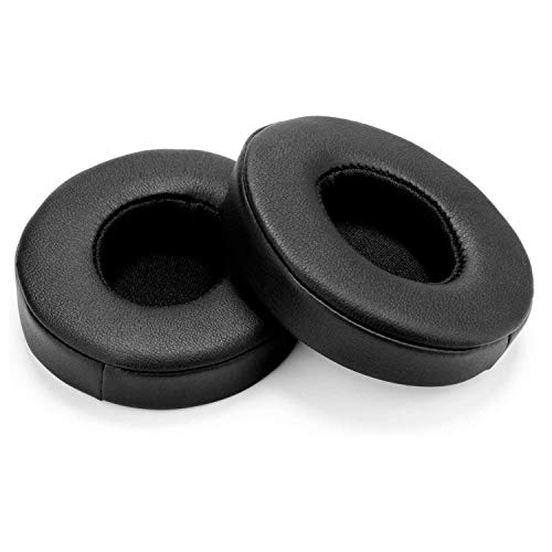 Solo 2 Replacement Earpads Protein Leather & Memory Foam Ear Cushion Pads Compatible with Solo2/Solo3 Wireless On-Ear Headphones -Black