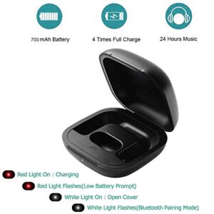 Lopnord Replacement Charging Case Compatible with Beats Powerbeats Pro with Bluetooth Pairing Sync Button (Not Include Power Beats Earbuds), with 700mAh Large Capacity (Black)