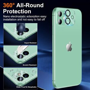 UniqueMe for iPhone 11 Screen Protector, [2+2 Pack] 2 Tempered Glass and 2 Camera Lens Protector 9H Hardness [Precise Cutout] Bubble Free - Clear