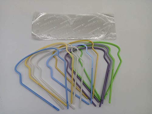 1 Pack 20 Sets Disposable Dental Eye Shield Safety 20 Frame+20 Shield (Rondom Color)