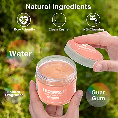 TICARVE Cleaning Gel for Car Detail Putty Car Vent Cleaner Putty Gel Detail Auto Tools Car Interior Cleaner Cleaning Mud for Car and Keyboard Cleaner Slime 2023 Upgrade