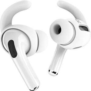 Proof Labs 3 Pairs for AirPods Pro Ear Hooks Covers [Added Storage Pouch] Accessories Compatible with Apple AirPods Pro Generation 1 (White)