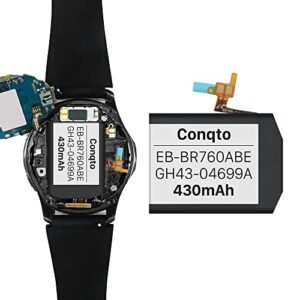 [430mAh] Battery for Samsung Gear S3 Frontier(SM-R760) and Gear S3 Classic, (2023 New Version) Upgrade Replacement Battery for SM-R770, BR760, R765, EB-BR760ABE, GH43-04699A with DIY Repair Tool Kits