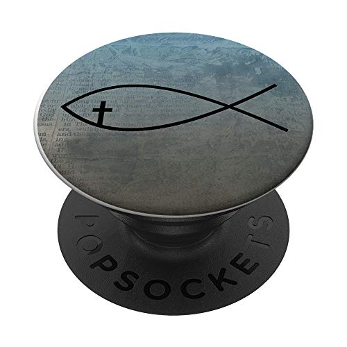 Christian Fish Symbol Ichthys Religious Faith PopSockets Swappable PopGrip