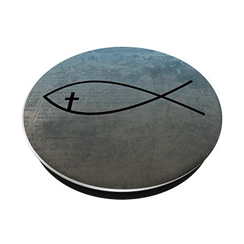 Christian Fish Symbol Ichthys Religious Faith PopSockets Swappable PopGrip