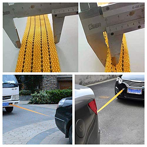 YSY 3 Ton Heavy Duty Tow Strap with Safety Hooks 10FT | 6,600 LB Capacity | Polyester Towing Rope for Towing Vehicles in Roadside Emergency 1 Set(Yellow)