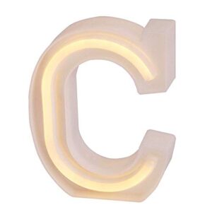 Light Up Marquee Letters Lights Letters Neon Signs,Wall Decor/Table Decor for Home Bar Christmas, Birthday Party, Valentinefs Day Words-Warm White Letters(C)