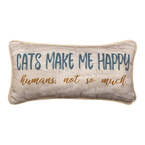 MWW Cats Make me Happy Pillow