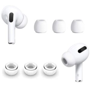 alxcd 3 pairs ear tips compatible with airpods pro headphones, silicon earbud tips eargel replacement, perfect compatible with airpods pro [white small size]