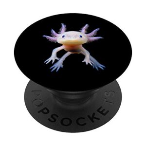 axolotl mexican walking fish cute amphibian axolotl popsockets popgrip: swappable grip for phones & tablets