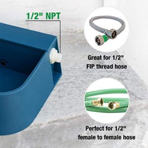 Namsan Dog Automatic Waterer Automatic Water Bowl Feeder with Float Valve for Dogs, Cats, Chickens, Connect 1/2-Inch Female Screw Thread Hose, 2L