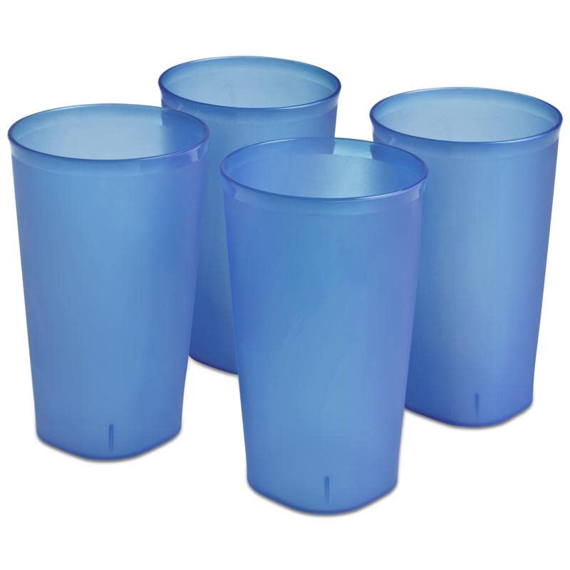 Sterilite 09244h08 20 Oz Tuquoise Blue Tint Tumblers 4 Count