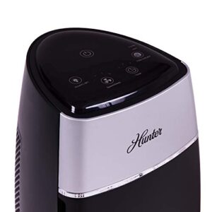 Hunter Fan Company HP100BLS Air Purifier, Black & Silver