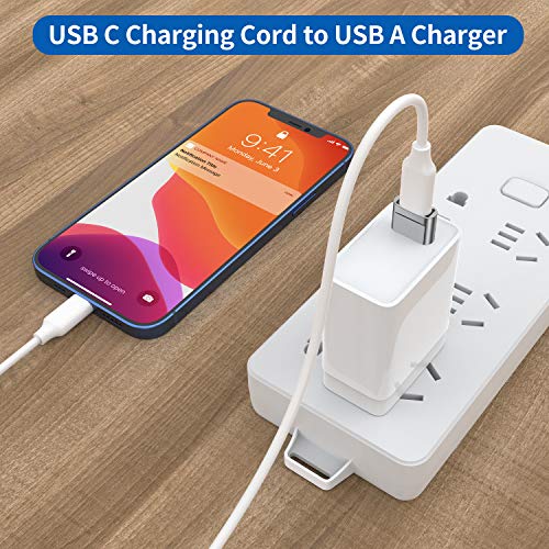 USB C Female to USB Male Adapter (4-Pack),Type C to USB A Charger Converter for iPhone 14 Plus 13 12 11 Pro Max,Samsung Galaxy S23 S22 S21 S20 Ultra,Apple iWatch Watch Series 7 8 SE,AirPods iPad Air