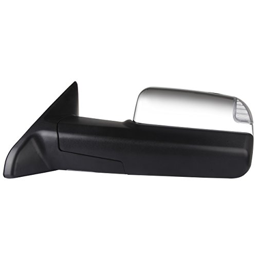 LSAILON Tow Mirrors Towing Mirrors Fit for 2011-2016 for Dodge for Ram 1500/2500/3500 with Left and Right Side Power Control Heated with Turn Signal Light Puddle Light Chrome