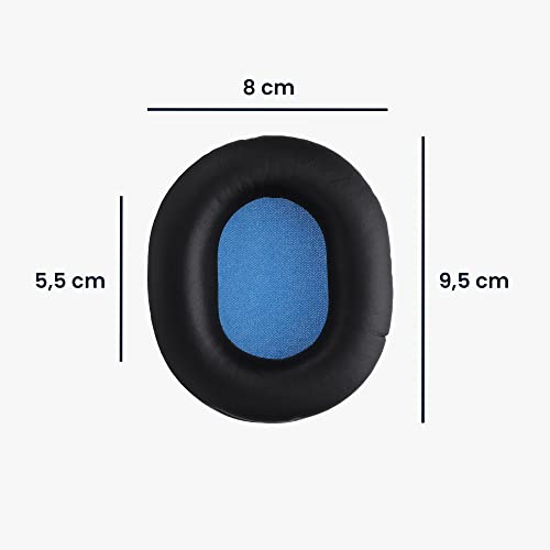 kwmobile Replacement Ear Pads Compatible with Sennheiser HD8 / HD8 DJ / HD6 Mix - Earpads Set for Headphones - Black