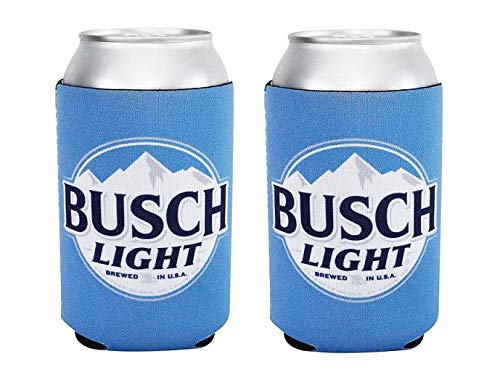 Busch Light Beer 12oz Can Holder Cooler Kaddy Huggie Coolie Set of 2