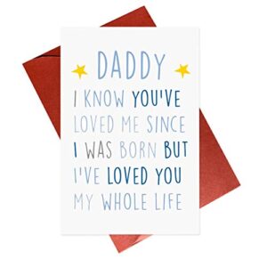 birthday card for daddy,fathers day card,new dad cute birthday cards