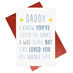 Birthday Card For Daddy,Fathers Day Card,New Dad Cute Birthday Cards