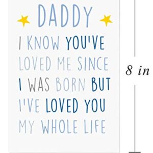 Birthday Card For Daddy,Fathers Day Card,New Dad Cute Birthday Cards