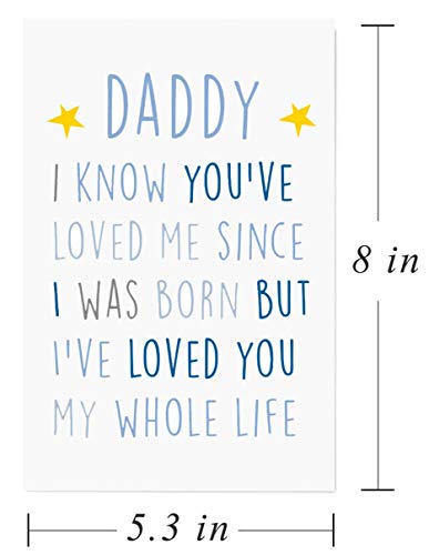 Birthday Card For Daddy,Fathers Day Card,New Dad Cute Birthday Cards